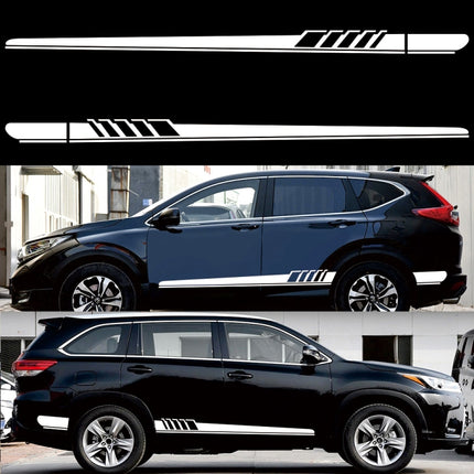2 PCS/Set D-608 Stripe Pattern Car Modified Decorative Sticker, D-608