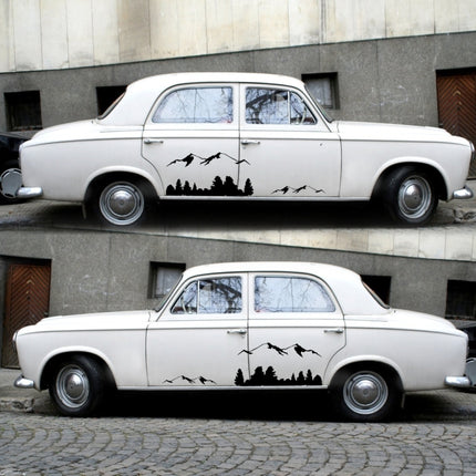 2 PCS/Set D-684 Mountain Totem Pattern Car Modified Decorative Sticker, D-684