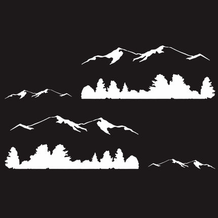 2 PCS/Set D-684 Mountain Totem Pattern Car Modified Decorative Sticker, D-684