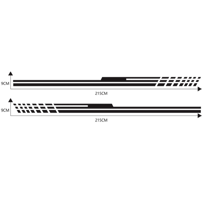 D-730 Stripe Pattern Car Modified Decorative Sticker, D-730