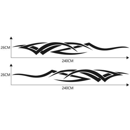 2 PCS/Set D-731 Totem Pattern Car Modified Decorative Sticker, D-731