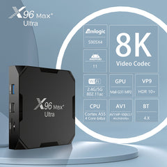 H96 Max+ Ultra 4GB+64GB Amlogic S905X4 8K Smart TV BOX Android 11.0 Media Player, 4GB+64GB, AU Plug, 4GB+64GB,EU Plug, 4GB+64GB,US Plug, 4GB+64GB,UK Plug