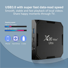 H96 Max+ Ultra 4GB+64GB Amlogic S905X4 8K Smart TV BOX Android 11.0 Media Player, 4GB+64GB, AU Plug, 4GB+64GB,EU Plug, 4GB+64GB,US Plug, 4GB+64GB,UK Plug