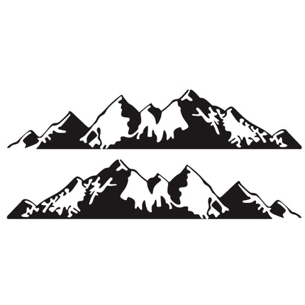 2 PCS/Set D-750 Mountain Pattern Car Modified Decorative Sticker, D-750