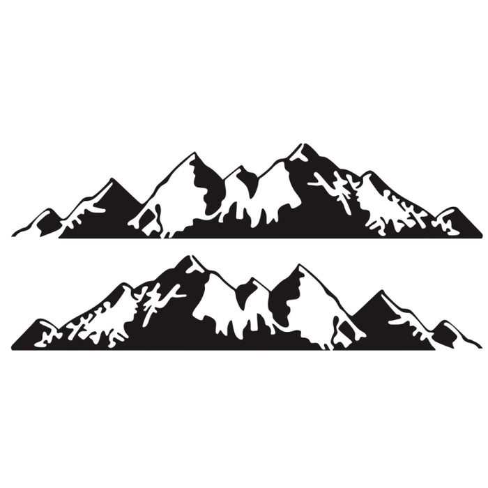 2 PCS/Set D-750 Mountain Pattern Car Modified Decorative Sticker, D-750