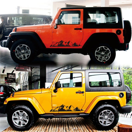 2 PCS/Set D-750 Mountain Pattern Car Modified Decorative Sticker, D-750
