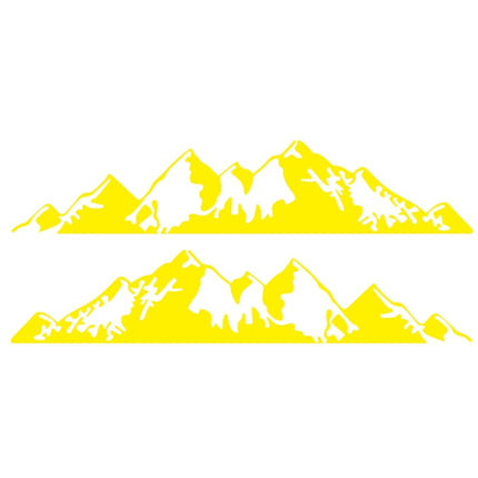 2 PCS/Set D-750 Mountain Pattern Car Modified Decorative Sticker, D-750