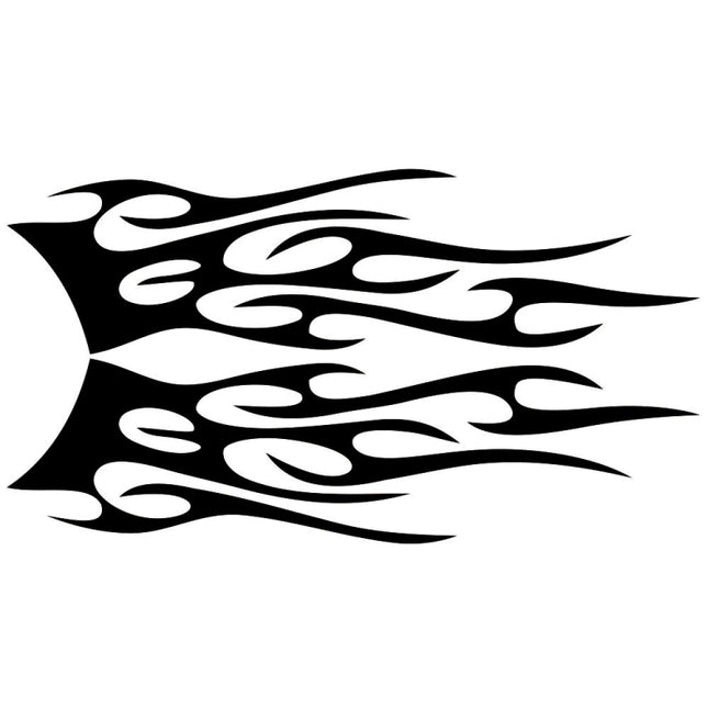 2 PCS/Set D-751 Flame Pattern Car Modified Decorative Sticker, D-751