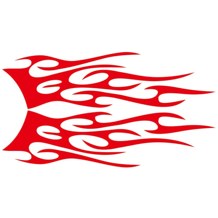 2 PCS/Set D-751 Flame Pattern Car Modified Decorative Sticker, D-751