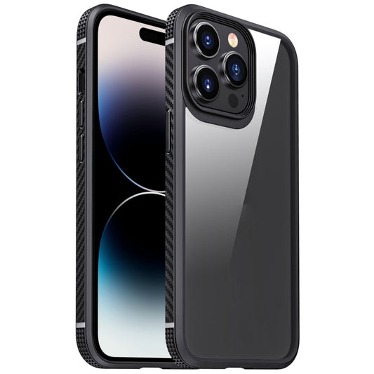 Carbon Fiber Four-corner Airbag Shockproof Case, For iPhone 14 Pro, For iPhone 14 Pro Max, For iPhone 14 Plus