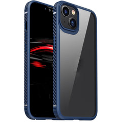 Carbon Fiber Four-corner Airbag Shockproof Case, For iPhone 14 Pro Max, For iPhone 14 Pro, For iPhone 14 Plus, For iPhone 14