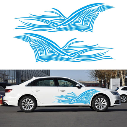 2 PCS/Set D-752 Lines Pattern Car Modified Decorative Sticker, D-752