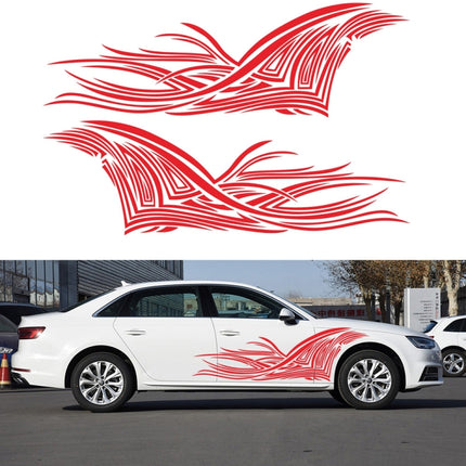 2 PCS/Set D-752 Lines Pattern Car Modified Decorative Sticker, D-752