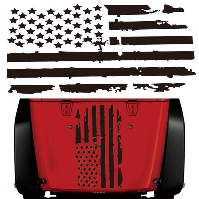 D-778 American Flag Pattern Car Modified Decorative Sticker, D-778