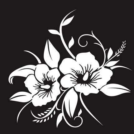 D-798 Flowers Bloom Pattern Car Modified Decorative Sticker, D-798