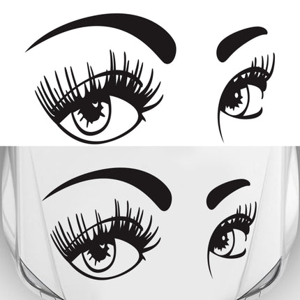 D-821 Beauty Eyes Pattern Car Modified Decorative Sticker, D-821