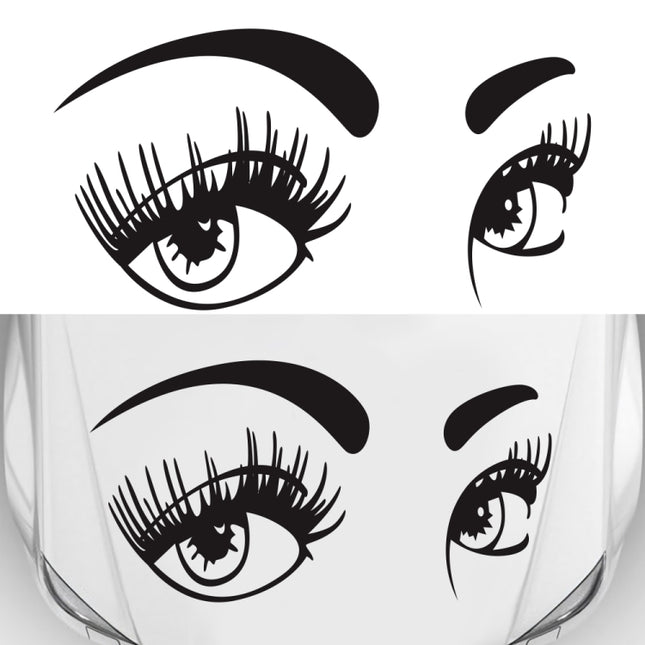 D-821 Beauty Eyes Pattern Car Modified Decorative Sticker, D-821