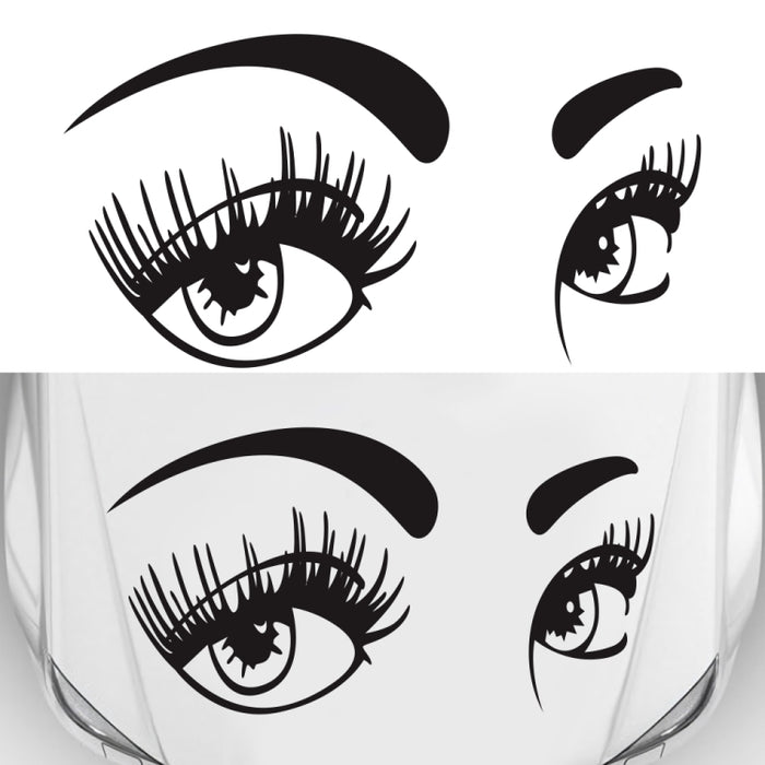 D-821 Beauty Eyes Pattern Car Modified Decorative Sticker, D-821