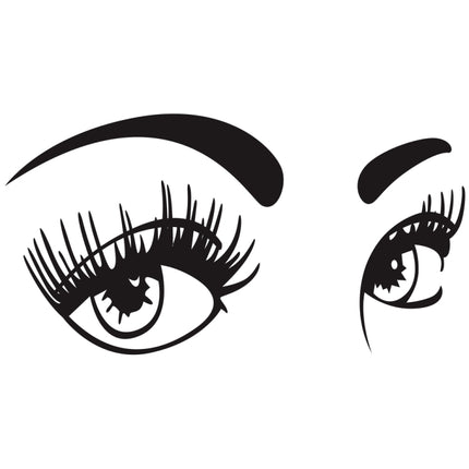 D-821 Beauty Eyes Pattern Car Modified Decorative Sticker, D-821