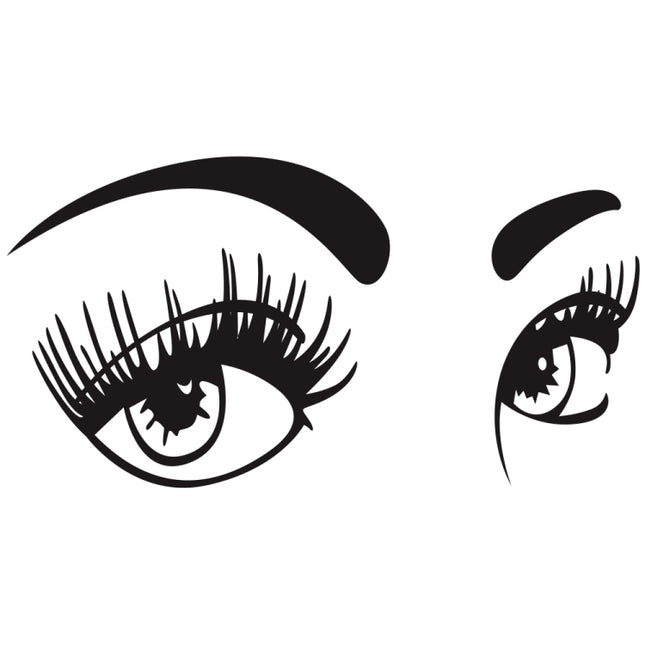 D-821 Beauty Eyes Pattern Car Modified Decorative Sticker, D-821