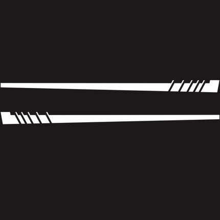 2 PCS/Set D-854 Stripe Pattern Car Modified Decorative Sticker, D-854