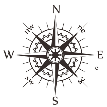 D-863 Compass Pattern Car Modified Decorative Sticker, D-863