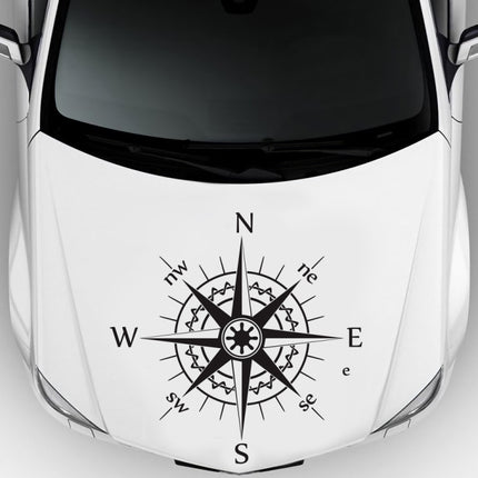 D-863 Compass Pattern Car Modified Decorative Sticker, D-863