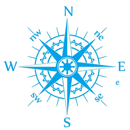 D-863 Compass Pattern Car Modified Decorative Sticker, D-863