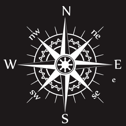 D-863 Compass Pattern Car Modified Decorative Sticker, D-863