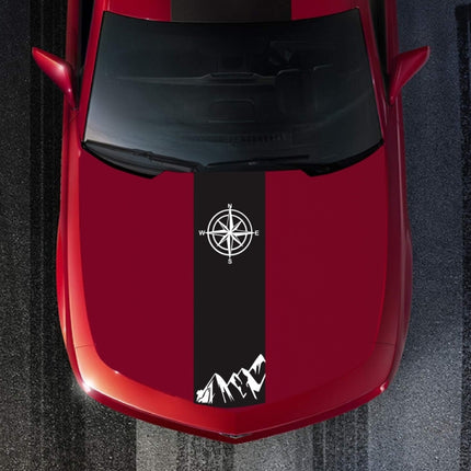 D-864 Compass Pattern Car Modified Decorative Sticker, D-864
