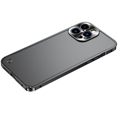 Metal Frame Frosted PC Shockproof Phone Case, For iPhone 14 Pro Max, For iPhone 14 Pro, For iPhone 14, For iPhone 14 Plus