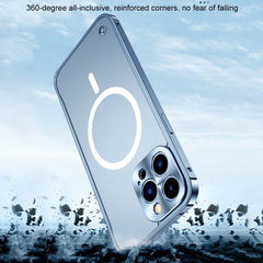 Metal Frame Frosted PC Shockproof MagSafe Case, For iPhone 14 Pro Max, For iPhone 14 Pro, For iPhone 14, For iPhone 14 Plus