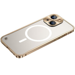 Metal Frame Frosted PC Shockproof MagSafe Case, For iPhone 14 Pro Max, For iPhone 14 Pro, For iPhone 14, For iPhone 14 Plus