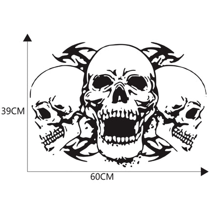 D-923 Three Skulls Pattern Car Modified Decorative Sticker, D-923