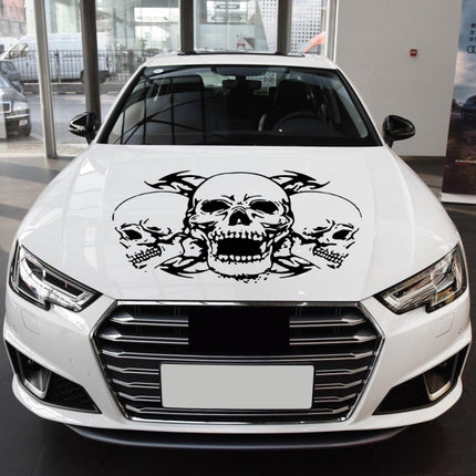 D-923 Three Skulls Pattern Car Modified Decorative Sticker, D-923