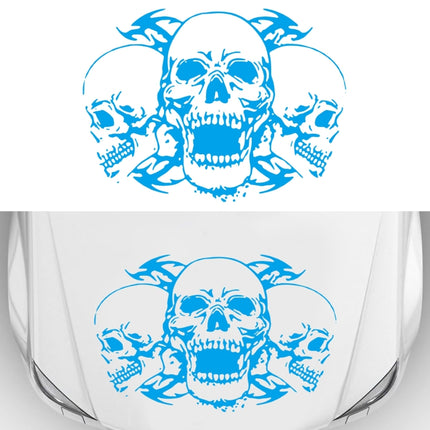 D-923 Three Skulls Pattern Car Modified Decorative Sticker, D-923