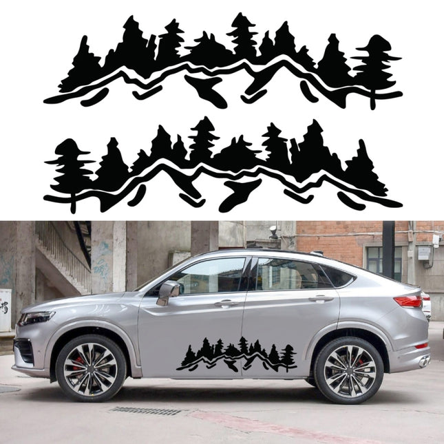 2 PCS/Set D-924 Mountain Woods Pattern Car Modified Decorative Sticker, D-924