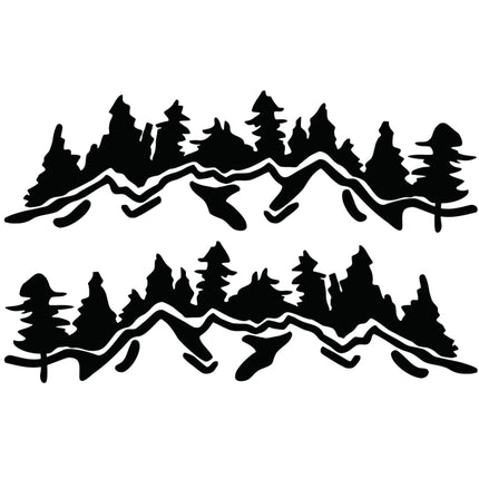 2 PCS/Set D-924 Mountain Woods Pattern Car Modified Decorative Sticker, D-924