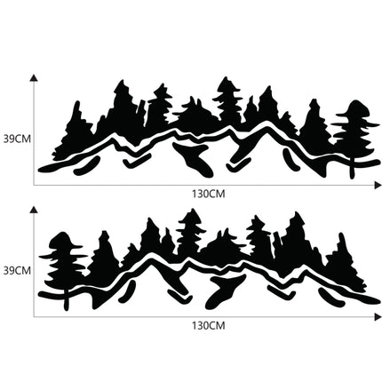 2 PCS/Set D-924 Mountain Woods Pattern Car Modified Decorative Sticker, D-924