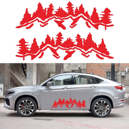2 PCS/Set D-924 Mountain Woods Pattern Car Modified Decorative Sticker, D-924
