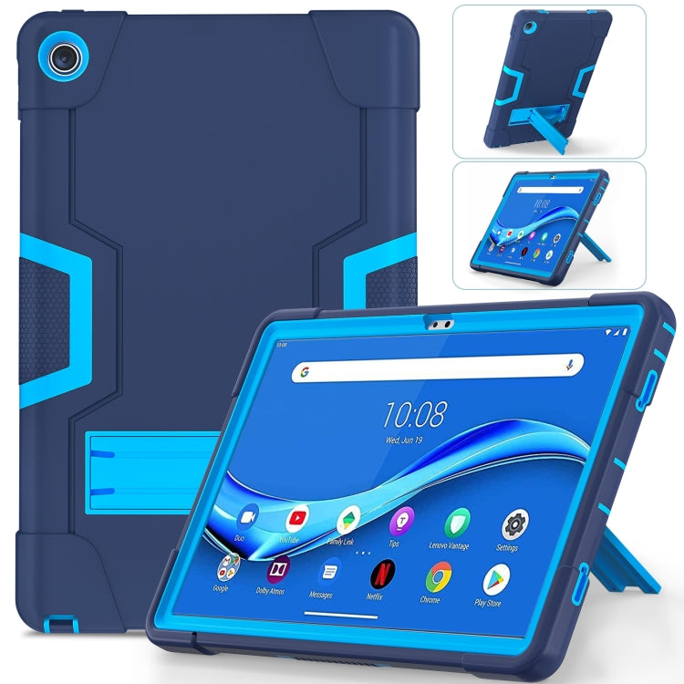 Contrast Color Robot Shockproof Silicone + PC Tablet Case, For Lenovo Tab M10 Plus 10.6 3rd Gen 2022