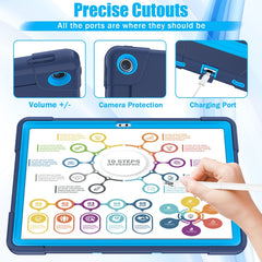 Contrast Color Robot Shockproof Silicone + PC Tablet Case, For Lenovo Tab M10 Plus 10.6 3rd Gen 2022