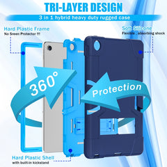 Contrast Color Robot Shockproof Silicone + PC Tablet Case, For Lenovo Tab M10 Plus 10.6 3rd Gen 2022