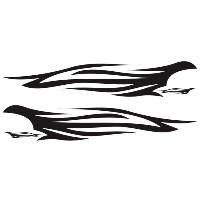 2 PCS/Set D-926 Fire Totem Pattern Car Modified Decorative Sticker, D-926