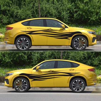 2 PCS/Set D-926 Fire Totem Pattern Car Modified Decorative Sticker, D-926