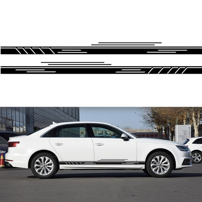 2 PCS/Set D-932 Stripe Pattern Car Modified Decorative Sticker, D-932