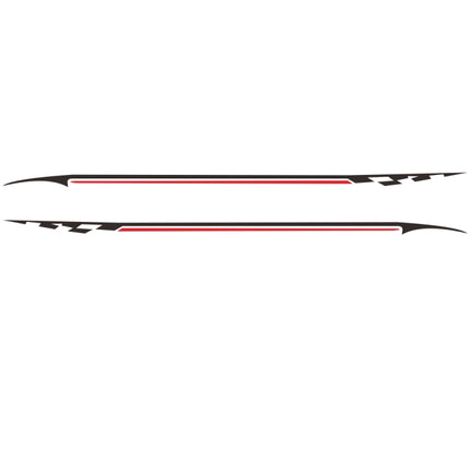 2 PCS/Set D-934 Waistline Pattern Car Modified Decorative Sticker