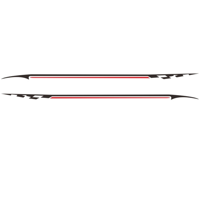 2 PCS/Set D-934 Waistline Pattern Car Modified Decorative Sticker