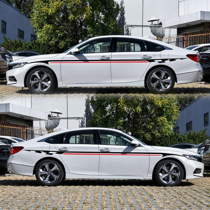 2 PCS/Set D-934 Waistline Pattern Car Modified Decorative Sticker