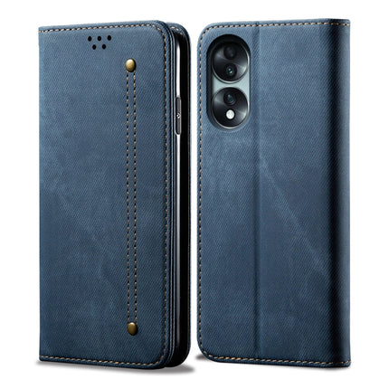 Denim Texture Flip Leather Phone Case, For Honor 70, For Honor 70 Pro / 70 Pro+